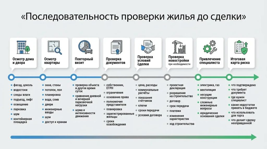 Последовательность проверки жилья до сделки